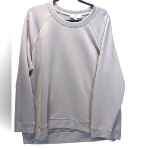 Magaschoni Lilac Sweatshirt Casual Top Poly Modal Blend. 1x Flaw Cottage Core